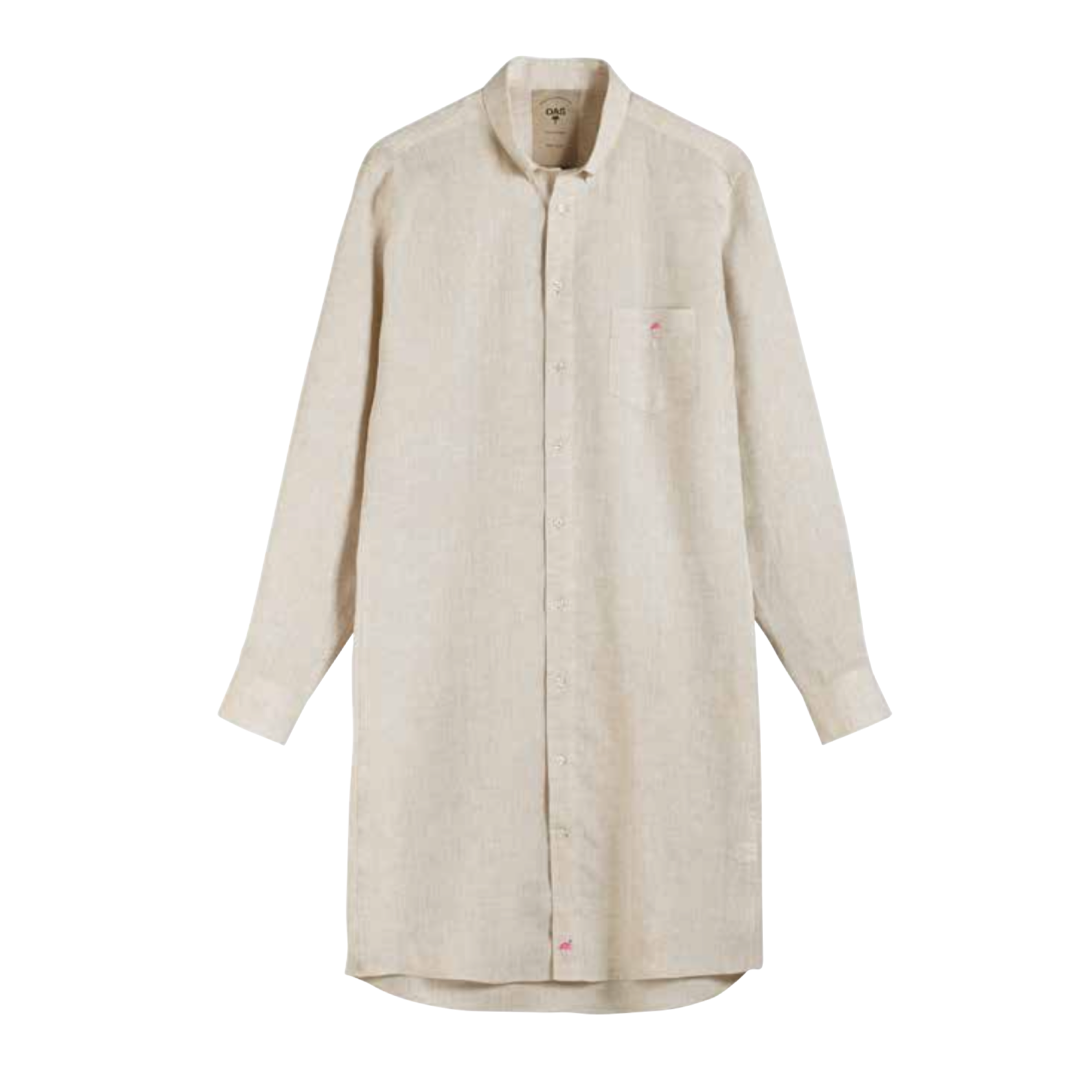 שמלת פשתן כפתורים ב'ז