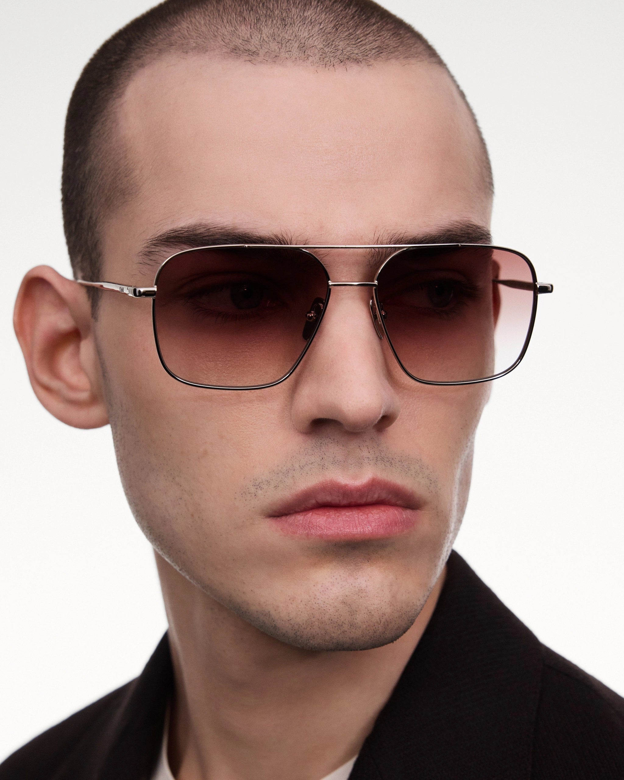 Steel Aviator Burgundy