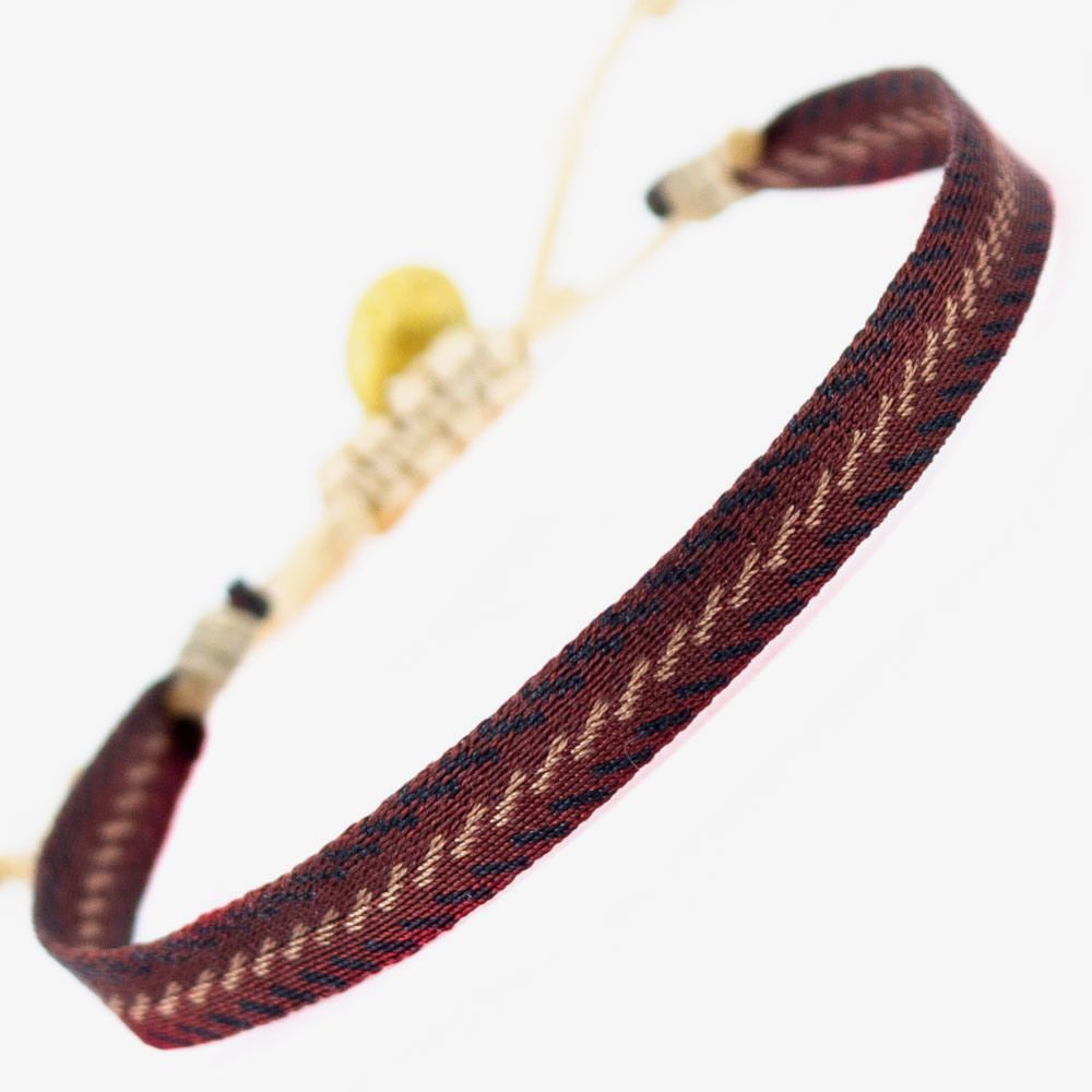 סט צמידים בורדו/זהב