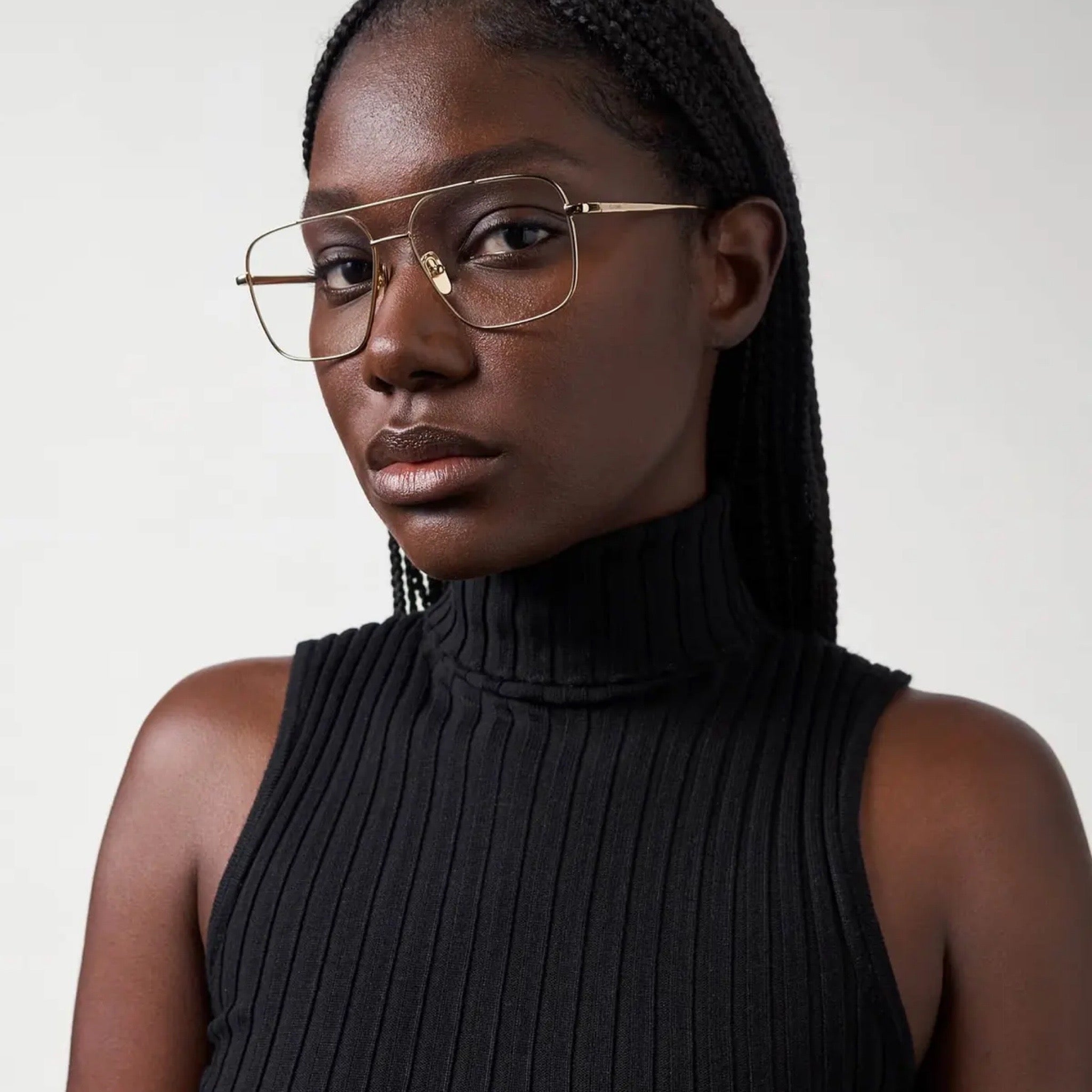 Aviator Steel Gold מסגרת ראייה