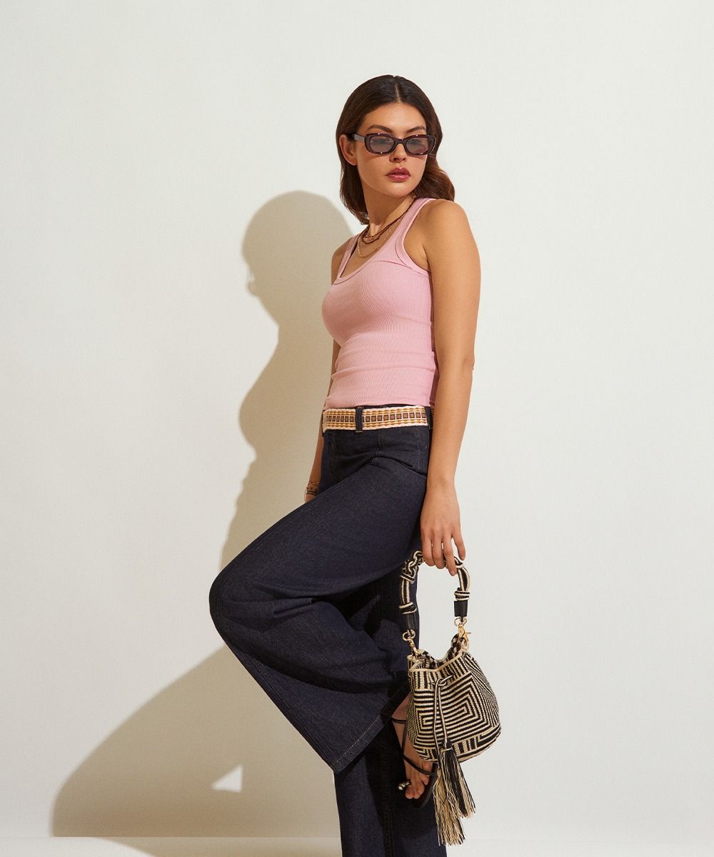 Crossbody M תיק עם ידית מקרמה